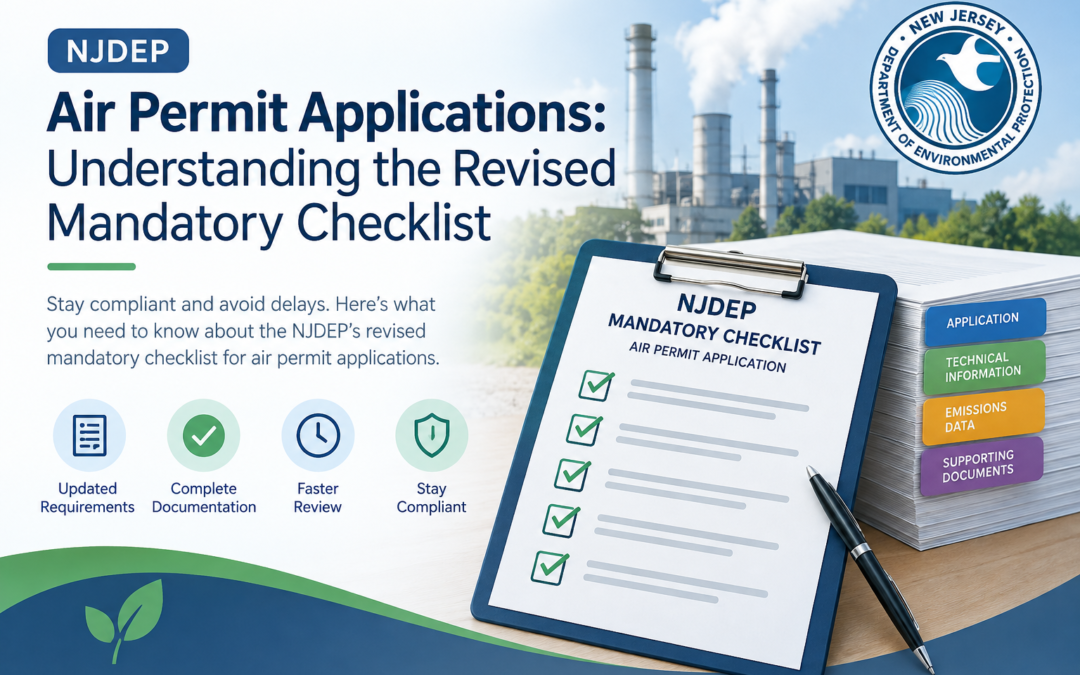 NJDEP Air Permit Applications: Understanding the Revised Mandatory Checklist